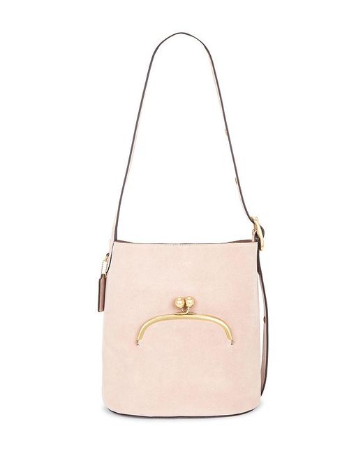 COACH Pink Bleecker Bucket Bag