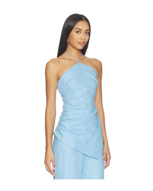 Faithfull The Brand Blue Natalia Top