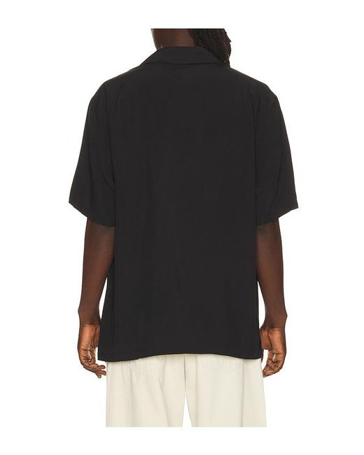 Huf Black Dogged Resort Shirt for men
