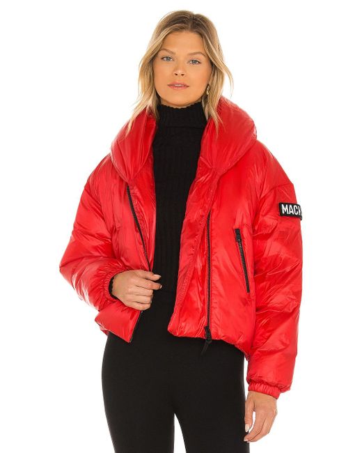 red mackage coat