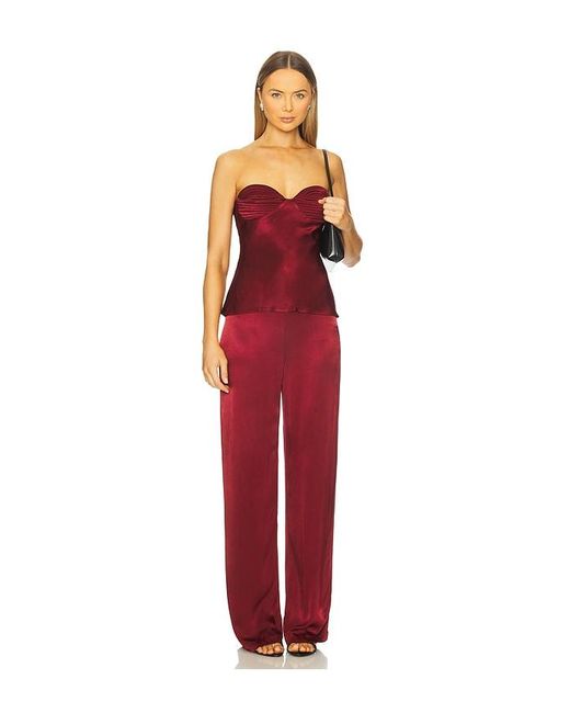 Bardot Red X Revolve Devin Pant