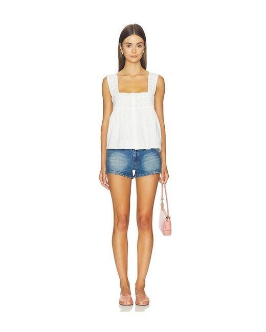 Show Me Your Mumu White Faye Top