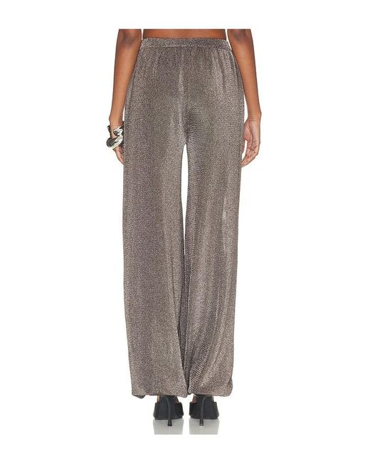 SER.O.YA Brown Esmerelda Metallic Knit Pant