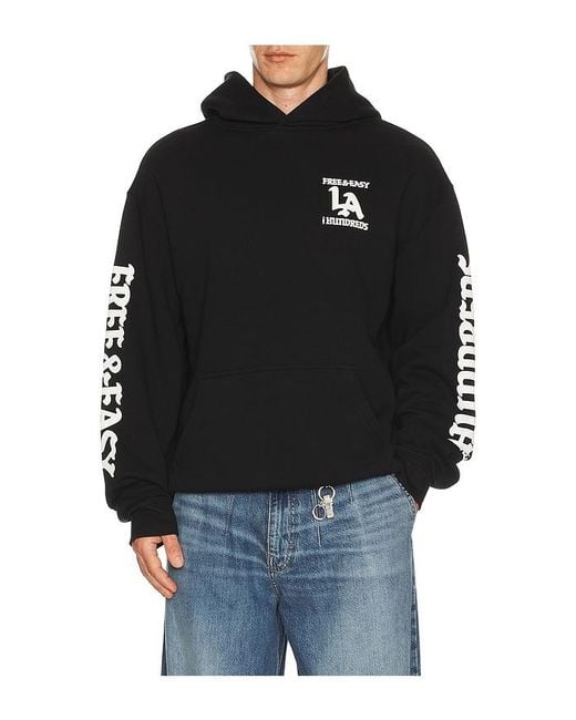 The Hundreds Black X Free And Easy Don'T Trip Hoodie for men