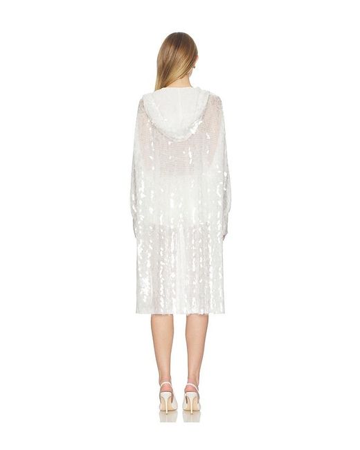 Norma Kamali White Hooded Robe