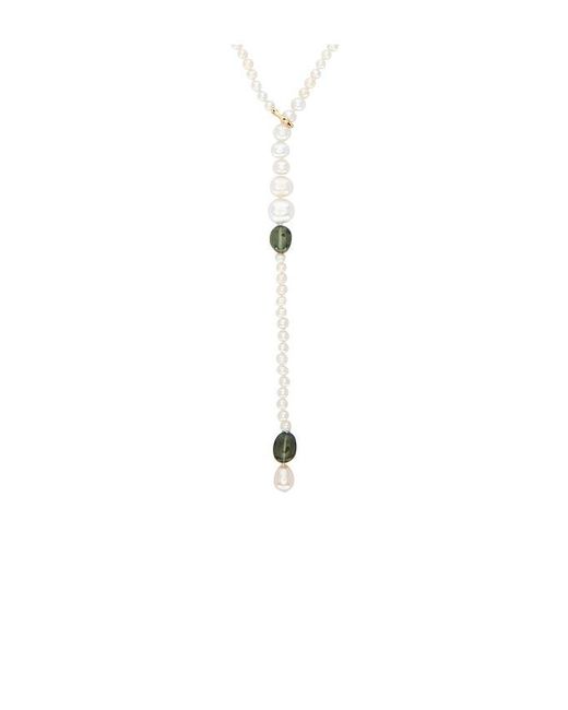 Loren Stewart Blue Poet Lariat Necklace