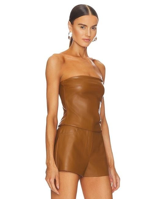 CULTNAKED Brown Bandeau Top