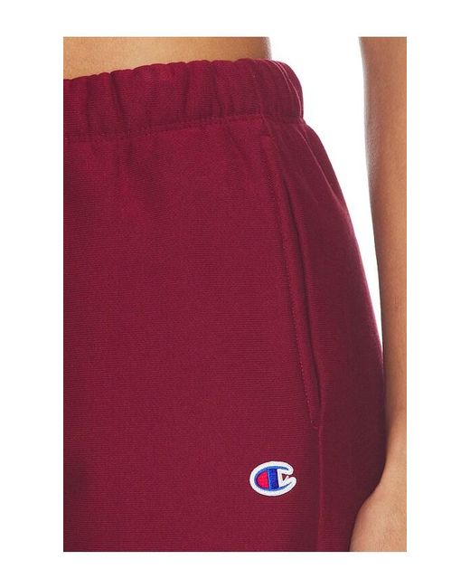 Champion Red Reverse Weave Sweatpant