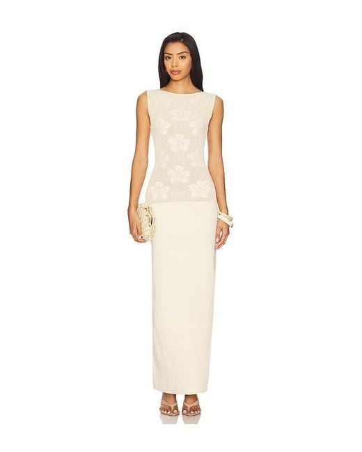 Lovers + Friends White Aubery Maxi Dress