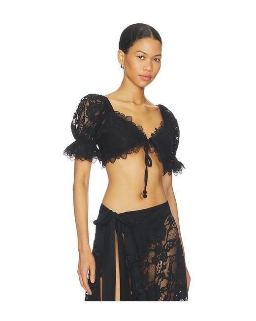 Waimari Black Avril Top