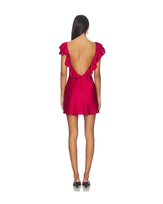 MORE TO COME Red Beckett Mini Dress