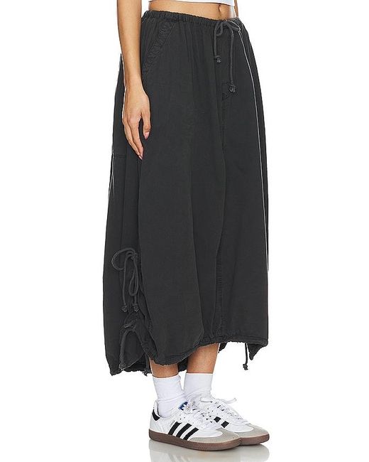 Free People Black Picture Perfect Parachute Skirt