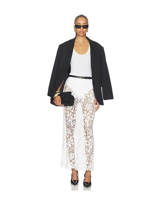 La Porte White Juliet Lace Skirt