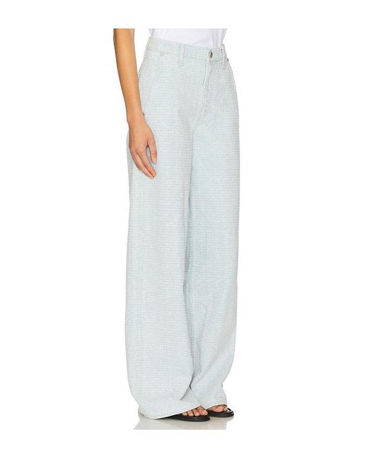 Rag & Bone White Sofie High Rise Tailored Trouser Jeans