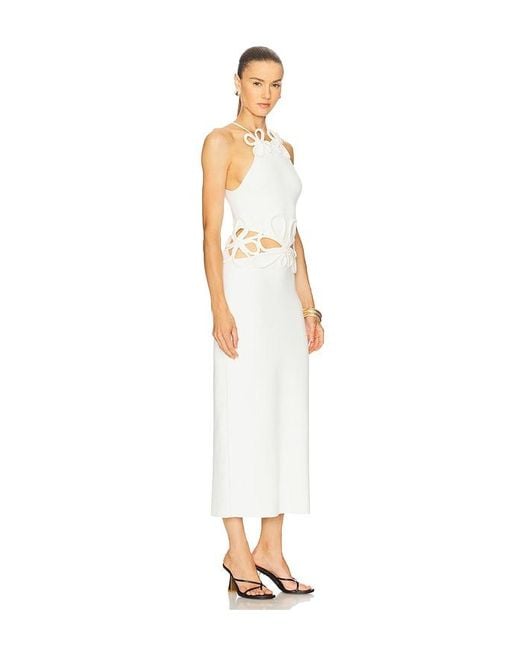 Cult Gaia White Jena Knit Dress