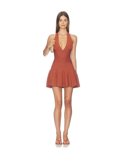 retroféte Red Azelma Knit Dress