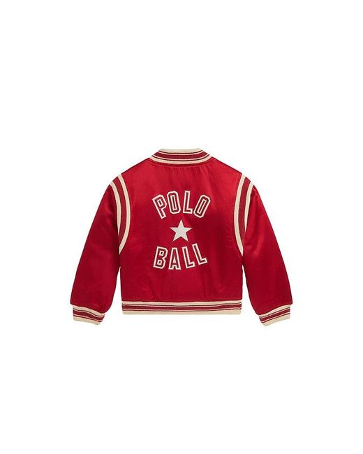 Polo Ralph Lauren Red Kids Polo Ball Bomber Jacket