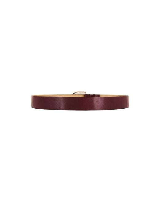 Black Suede Studio Red Mena Belt