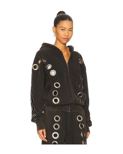 1XBLUE Eyelet Tracksuit Top in Black | Lyst UK
