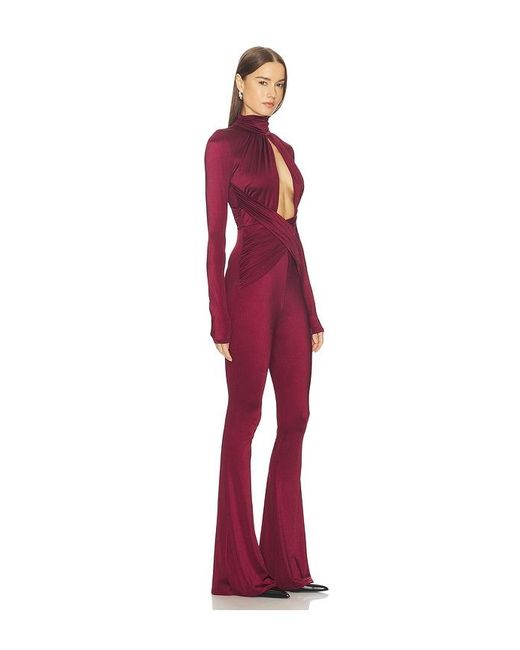 Michael Costello Red X Revolve Salima Jumpsuit