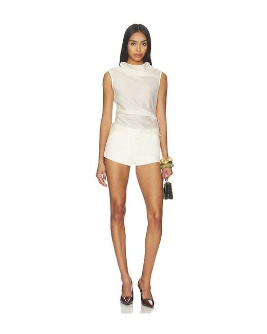 ALIGNE White Dana Sheer Top
