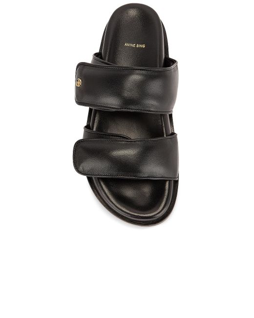 Anine Bing Sid Sandals in Black | Lyst Anine Bing Sid Sandals in Black | Lyst