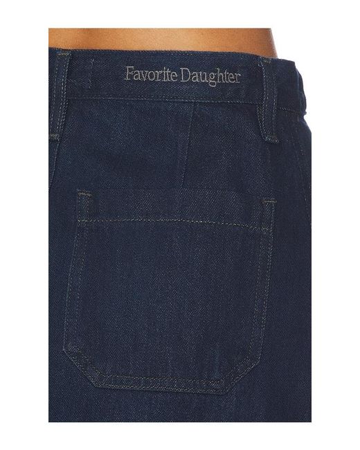 FAVORITE DAUGHTER Blue Mimi Mini Skirt