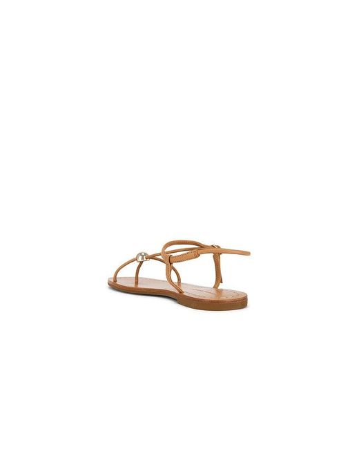 Loeffler Randall Natural Lara Strappy Flat Sandal