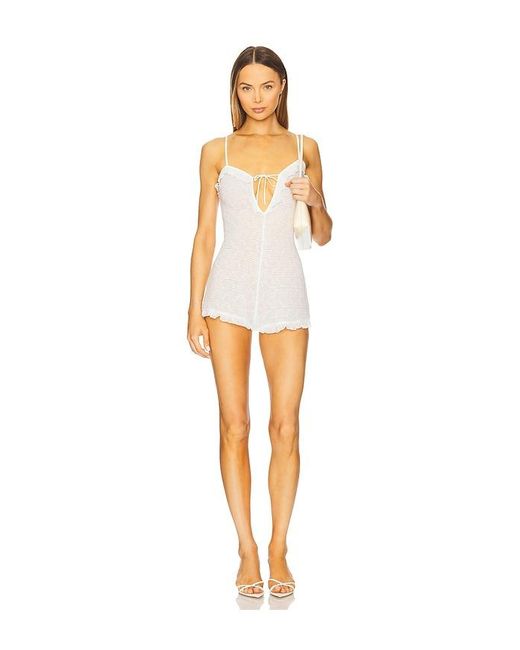 Only Hearts White Miel Romper