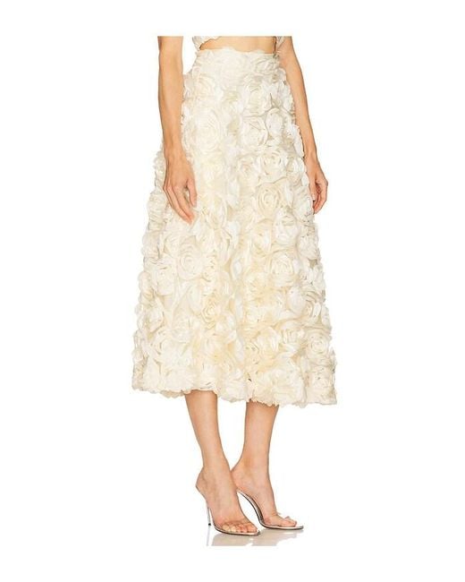 ROTATE BIRGER CHRISTENSEN Maxi Sun Skirt Natural