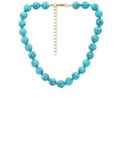 petit moments Blue Beaded Necklace
