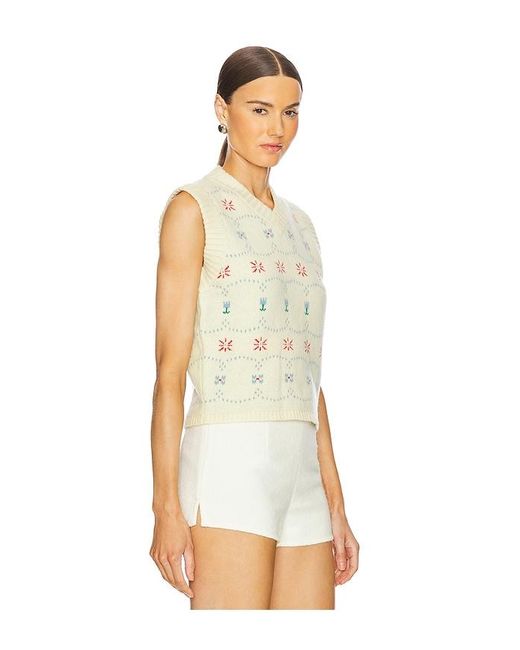 Calle Del Mar セーターベスト White