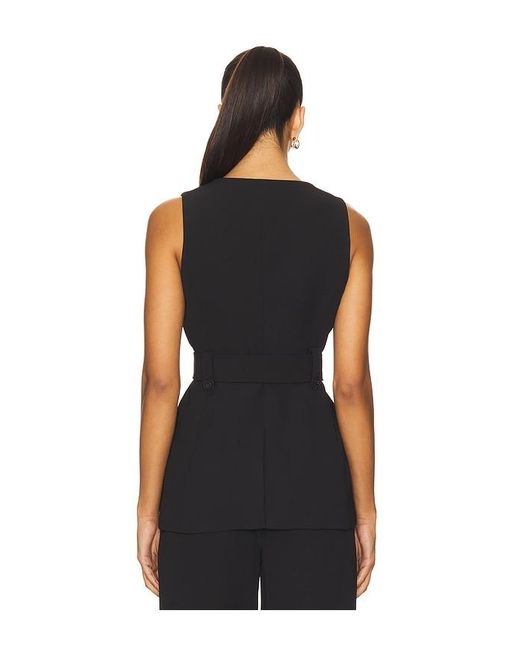Veronica Beard Black Becker Vest