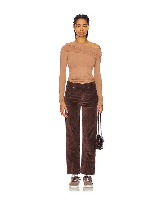 Free People Brown X We The Free Risk Taker Cord Straight Leg