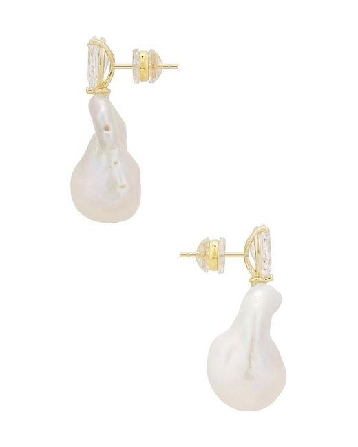 Shashi White Ohrring Violette