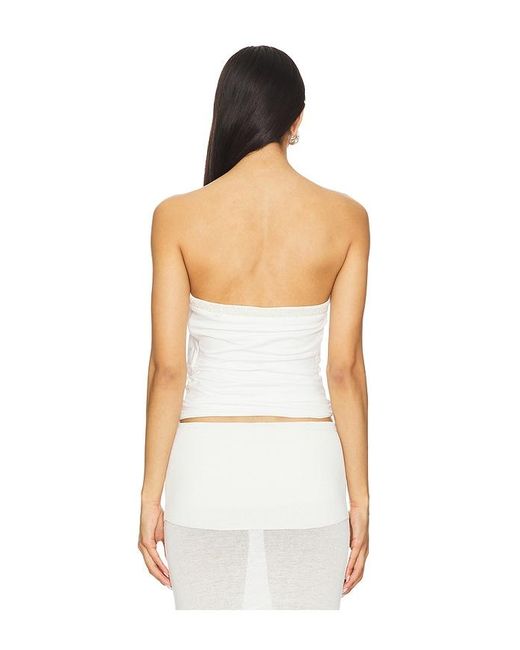 superdown White Bea Tube Top