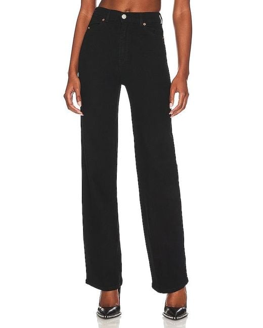 Dr. Denim Black Moxy Straight Jeans