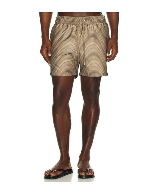 Frescobol Carioca Natural Rio Jacquard Fibra Swim Short for men