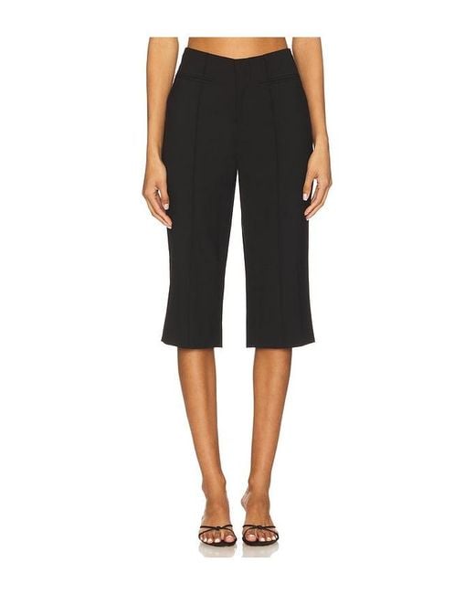 Sea Black Elisa Tropical Wool Capri Pant