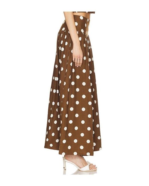 MAJORELLE Multicolor Dot Maxi Skirt