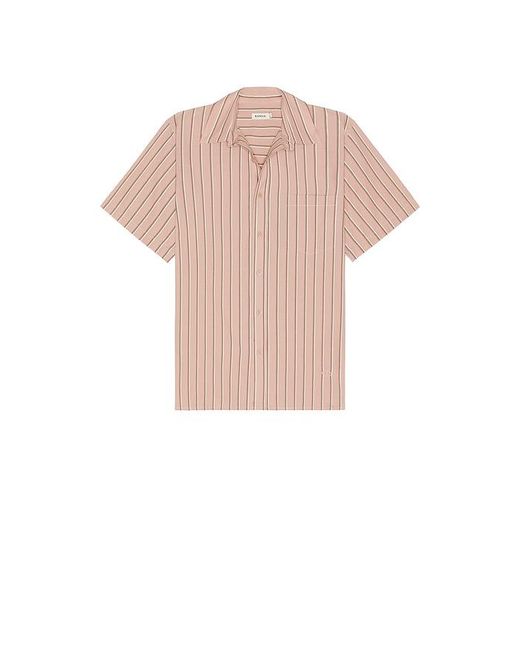 Jonathan Simkhai Pink Deacon Short Sleeve Oversized Shirt for men