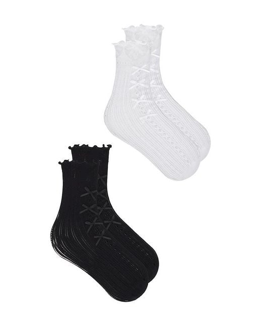 Calcetines Lolita En Color Negro Talla Stems de color Black