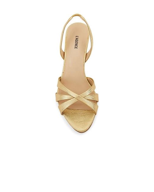 L'Agence Metallic Colwill Ii Slingback Heel