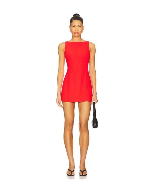 Amanda Uprichard Red Kurzoverall Francie