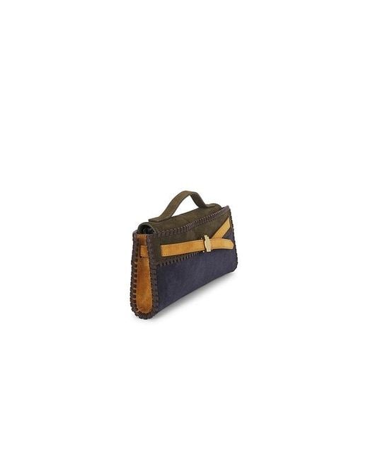Veronica Beard Black Colorblock Dash Bag