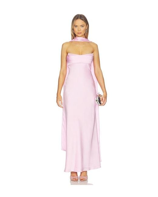 Runaway the Label White Madeleine Strapless Maxi Dress