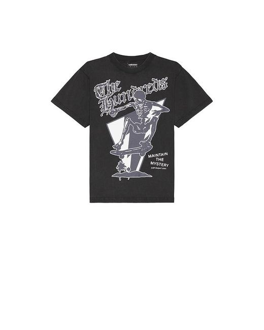 The Hundreds Black Skull Mountain Tee for men