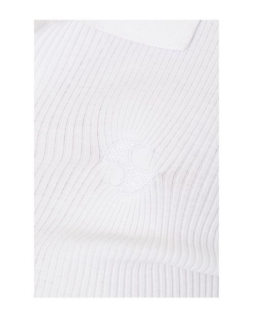 OperaSPORT White Aria Seamless Top