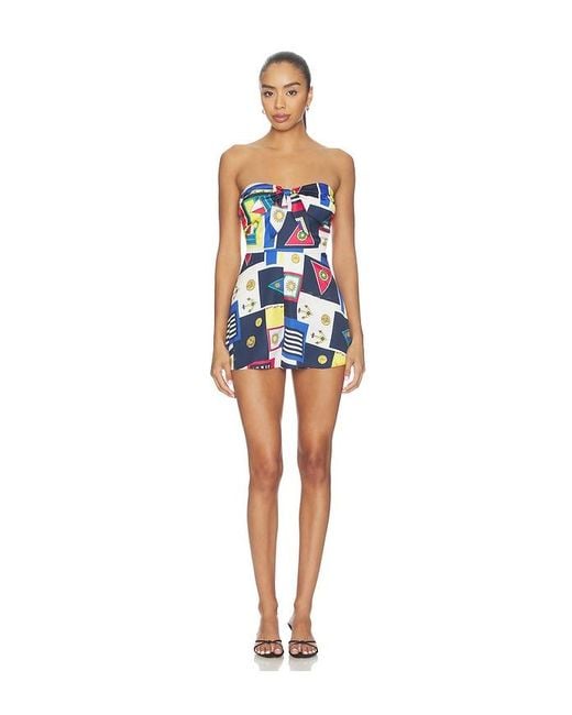 SER.O.YA Blue Laurell Romper