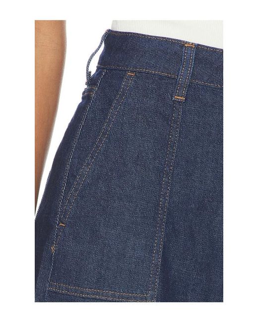 7 For All Mankind Blue Utility Kori Shorts